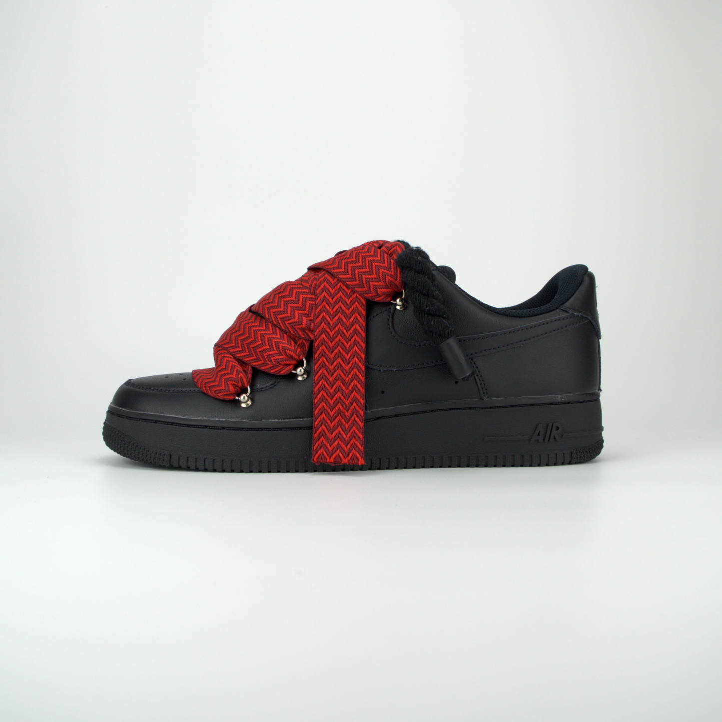 AF1 Black | Lanvin Rope Forces Red 