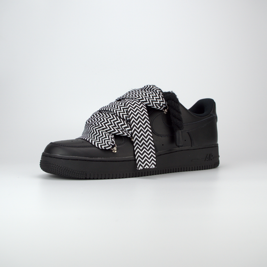 AF1 Black | Lanvin Black &amp; White Rope Forces 