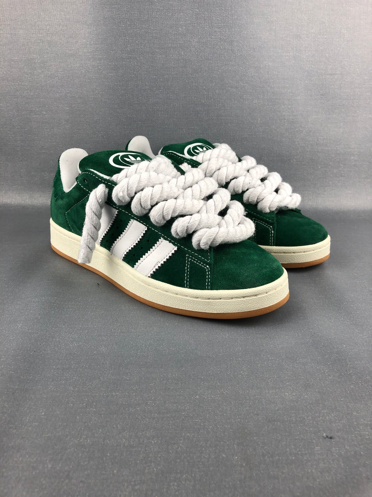Green Adidas Campus 00s | Rope Laces Weiß