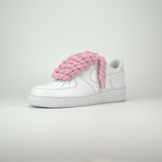 AF1 White | Rope Forces Pink 