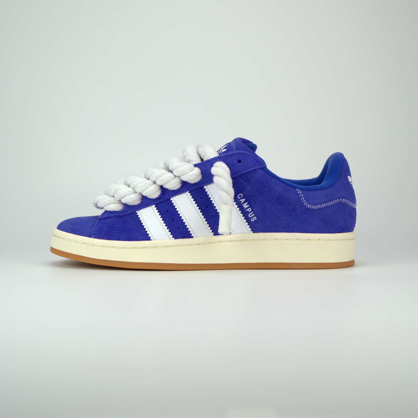 Blue Adidas Campus 00s | Rope Laces White