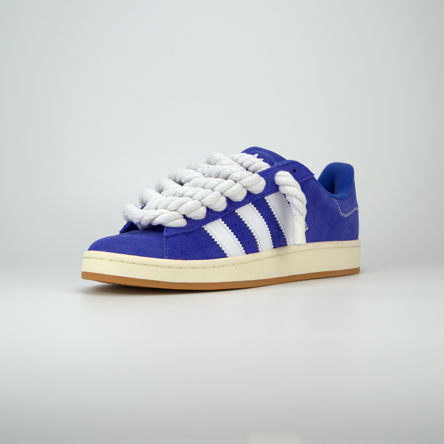 Blue Adidas Campus 00s | Rope Laces White