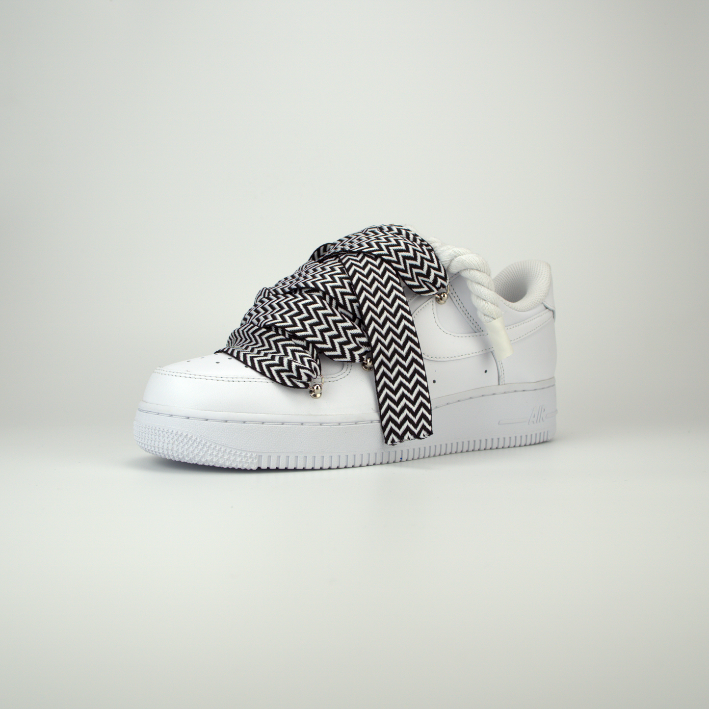 AF1 White | Lanvin Black & White Rope Forces