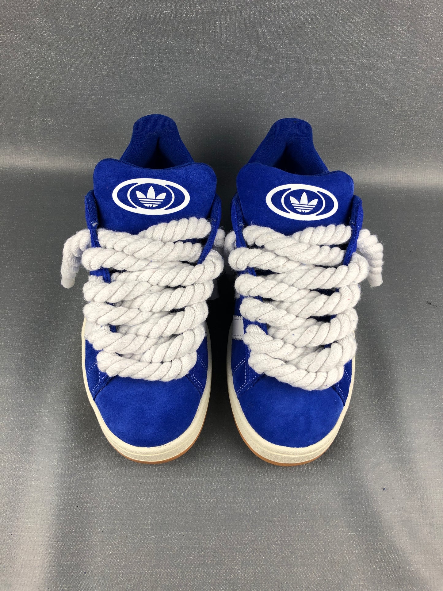 Blue Adidas Campus 00s | Rope Laces Weiß