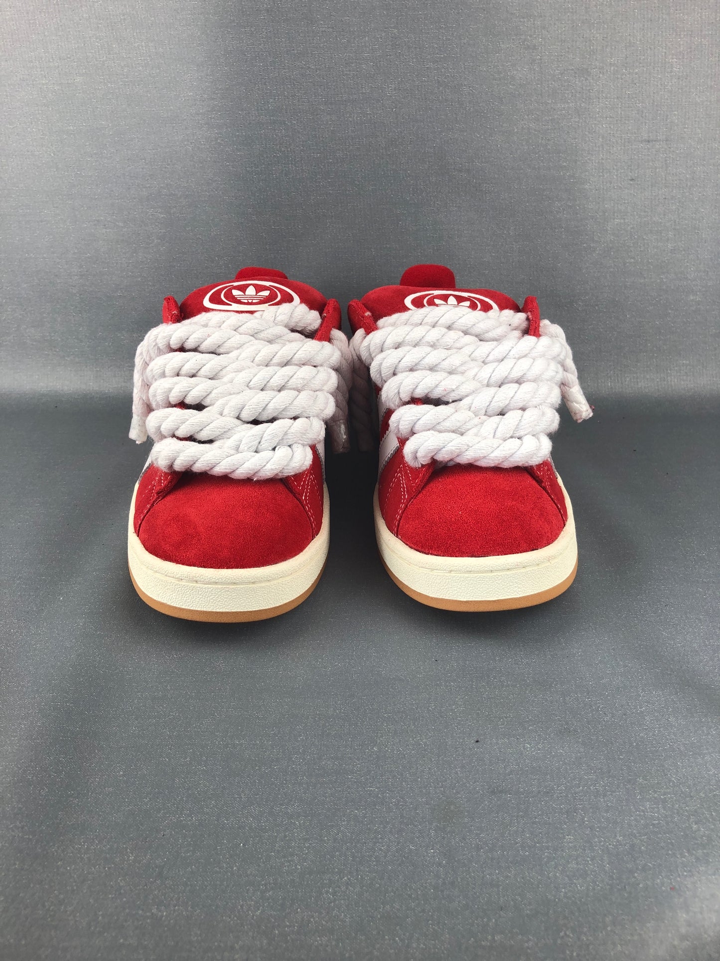 Red Adidas Campus 00s | Rope Laces White