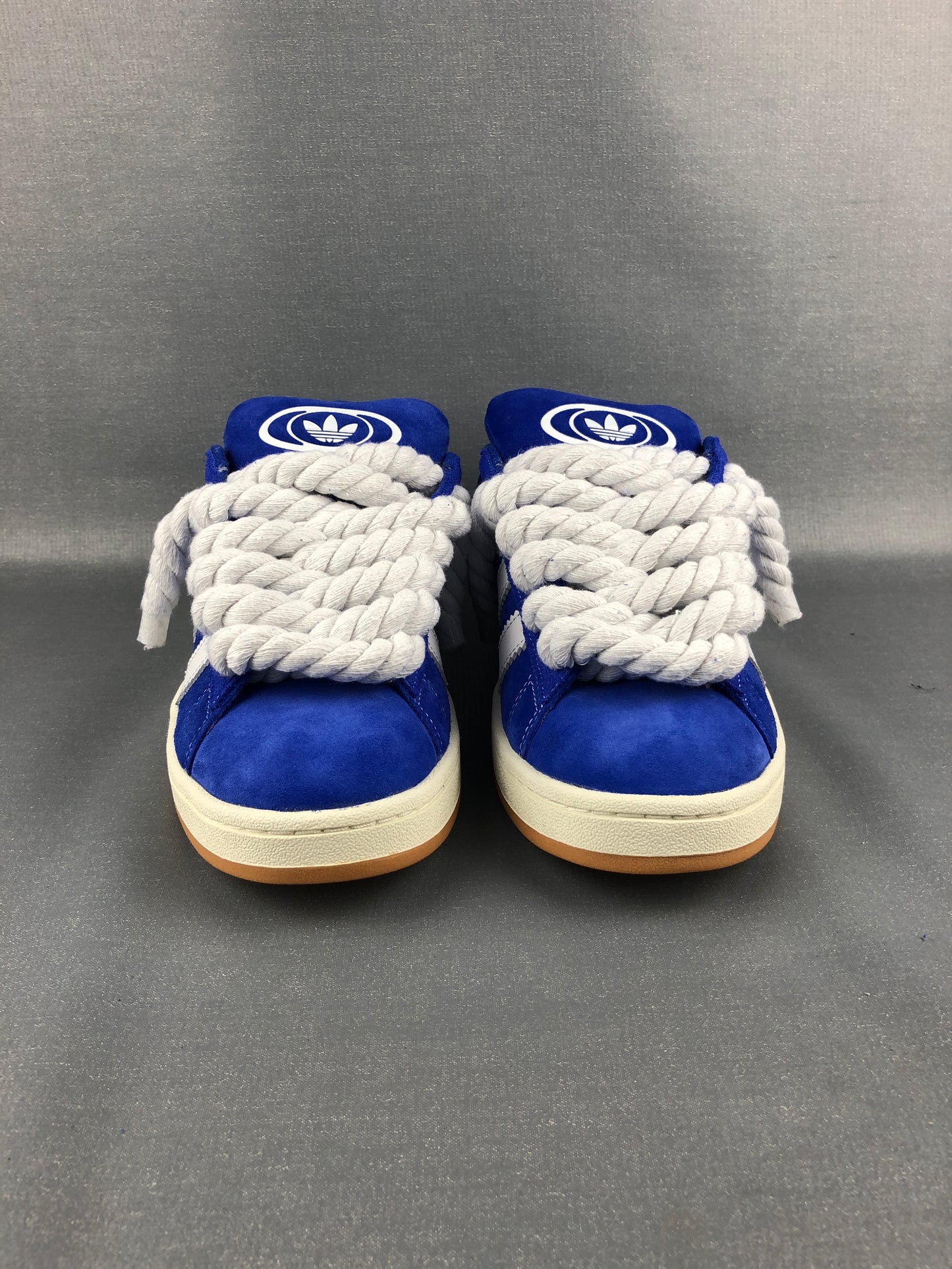 Blue Adidas Campus 00s | Rope Laces Weiß