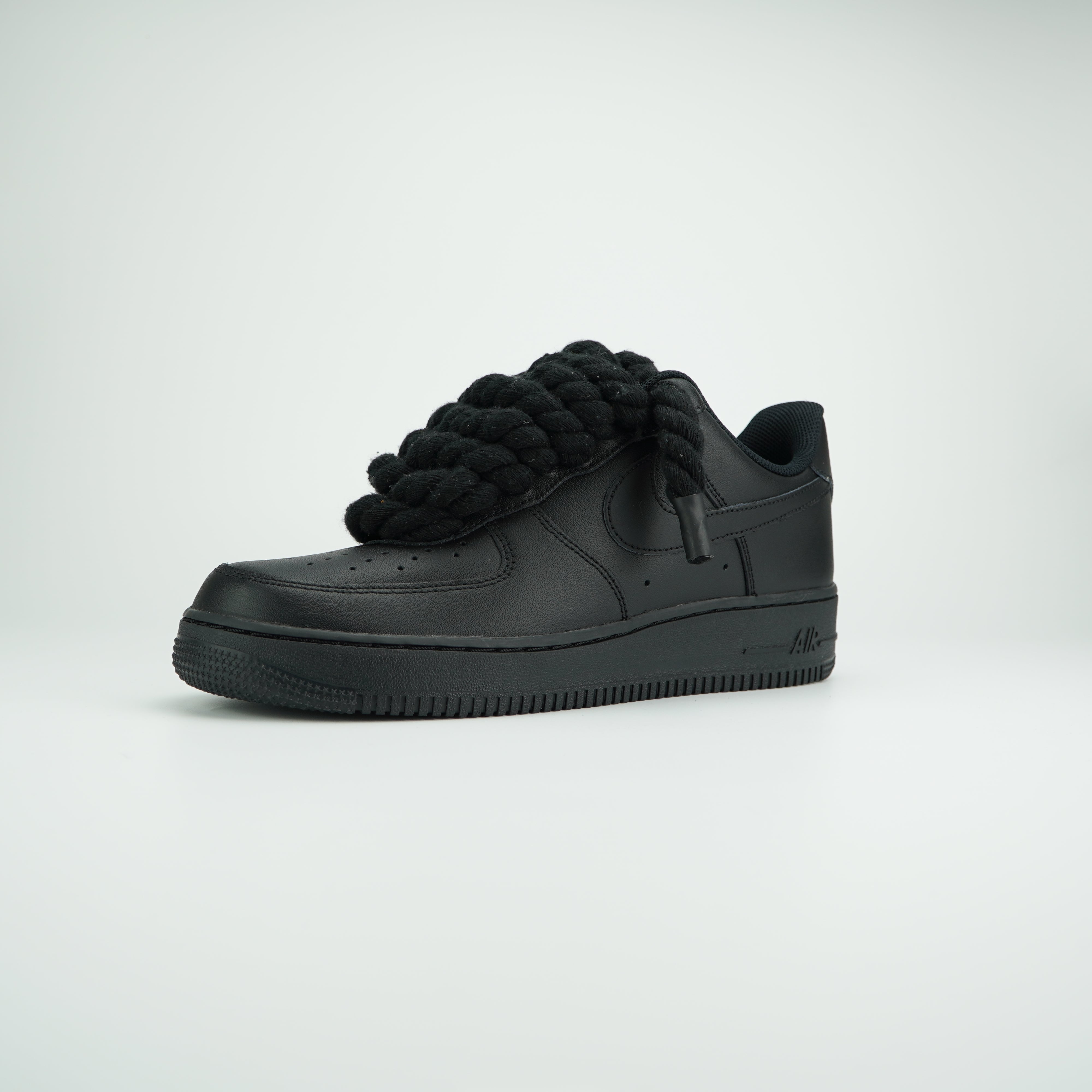 AF1 Black Rope Forces Black Ropez4u