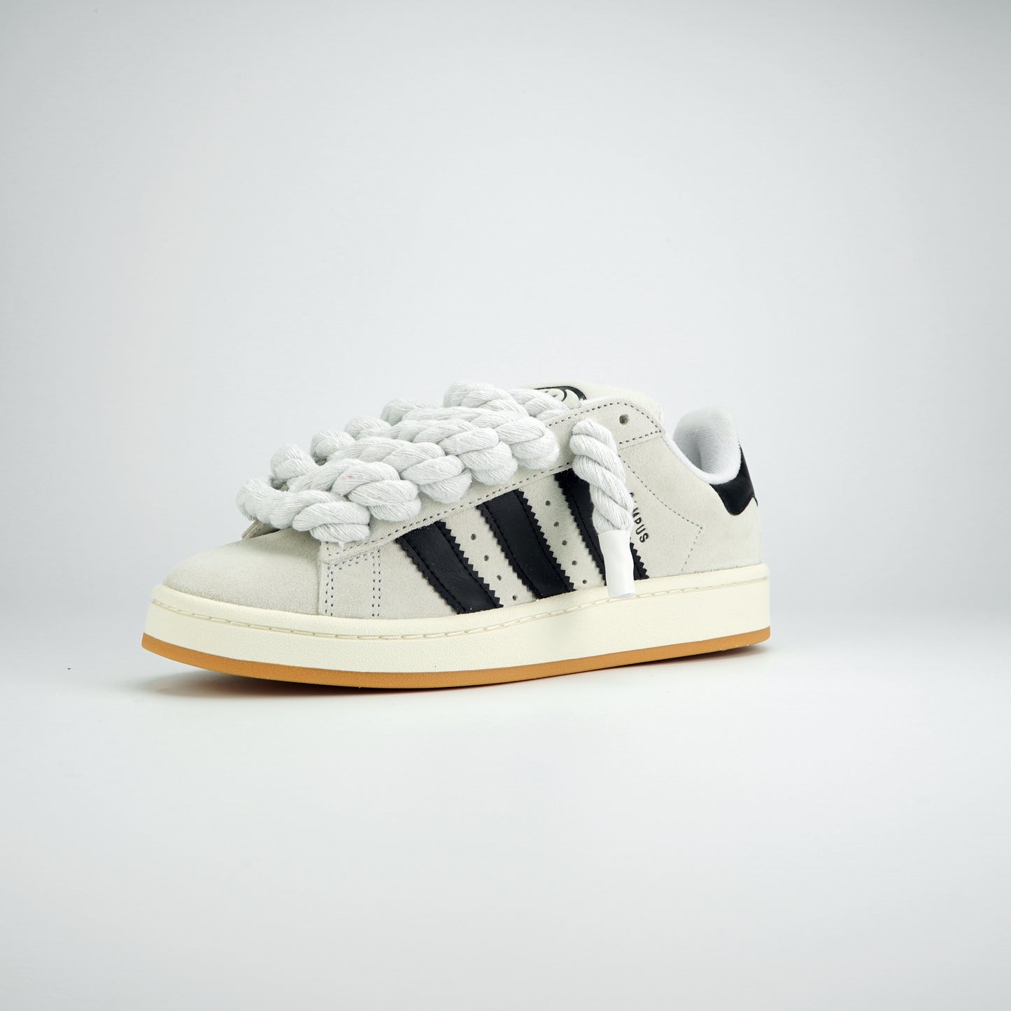 Gray Adidas Campus 00s | Rope Laces White