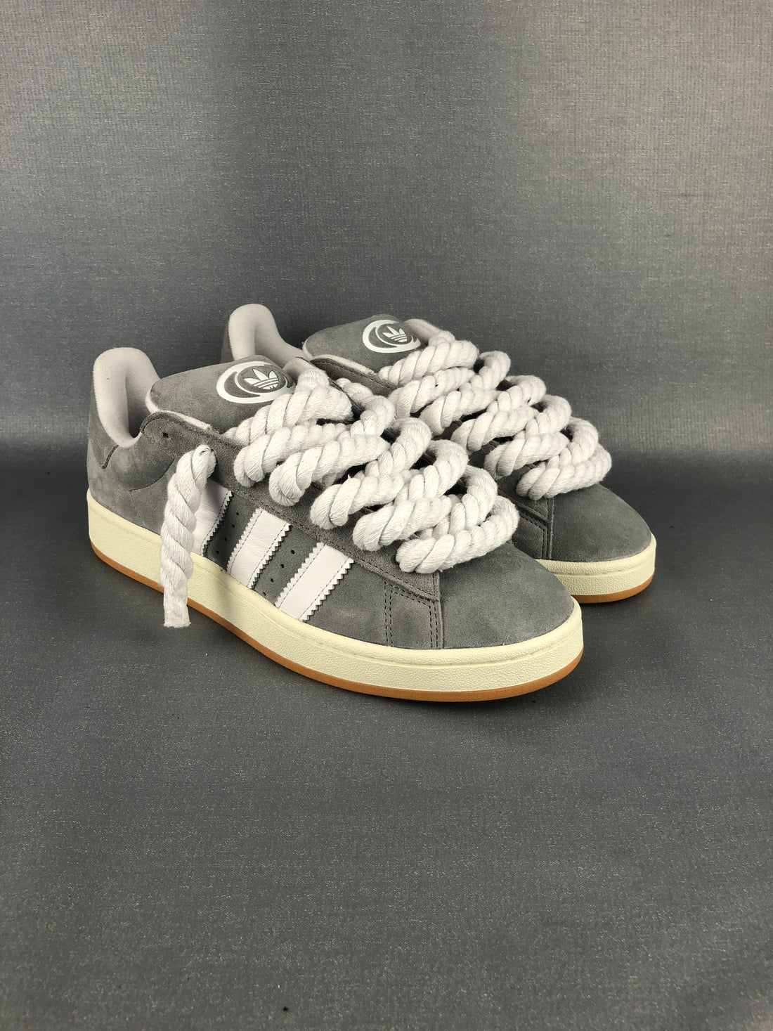 Gray Adidas Campus 00s | Rope Laces Weiß – Ropez4u