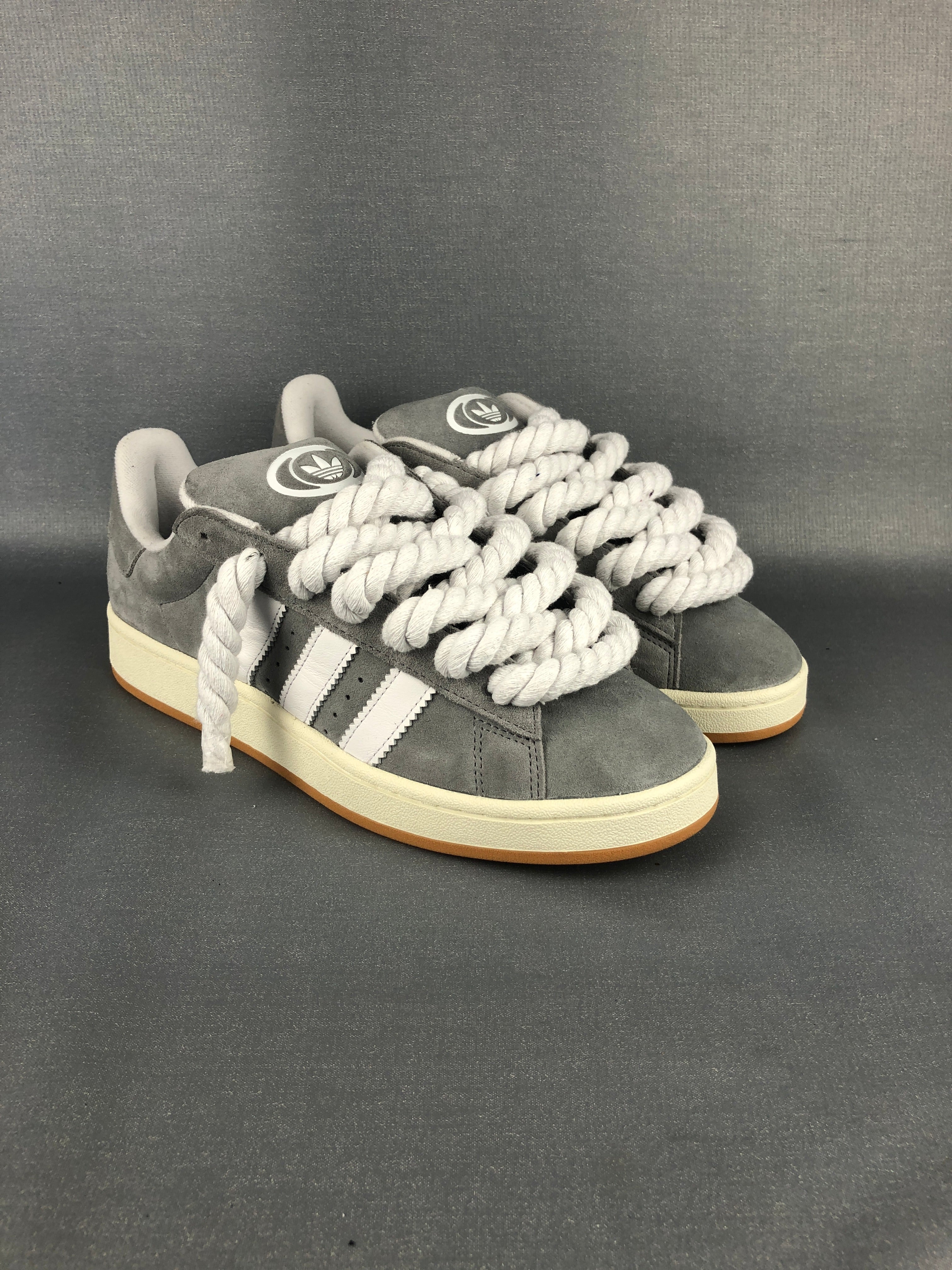 Gray Adidas Campus 00s Rope Laces Weiß Ropez4u