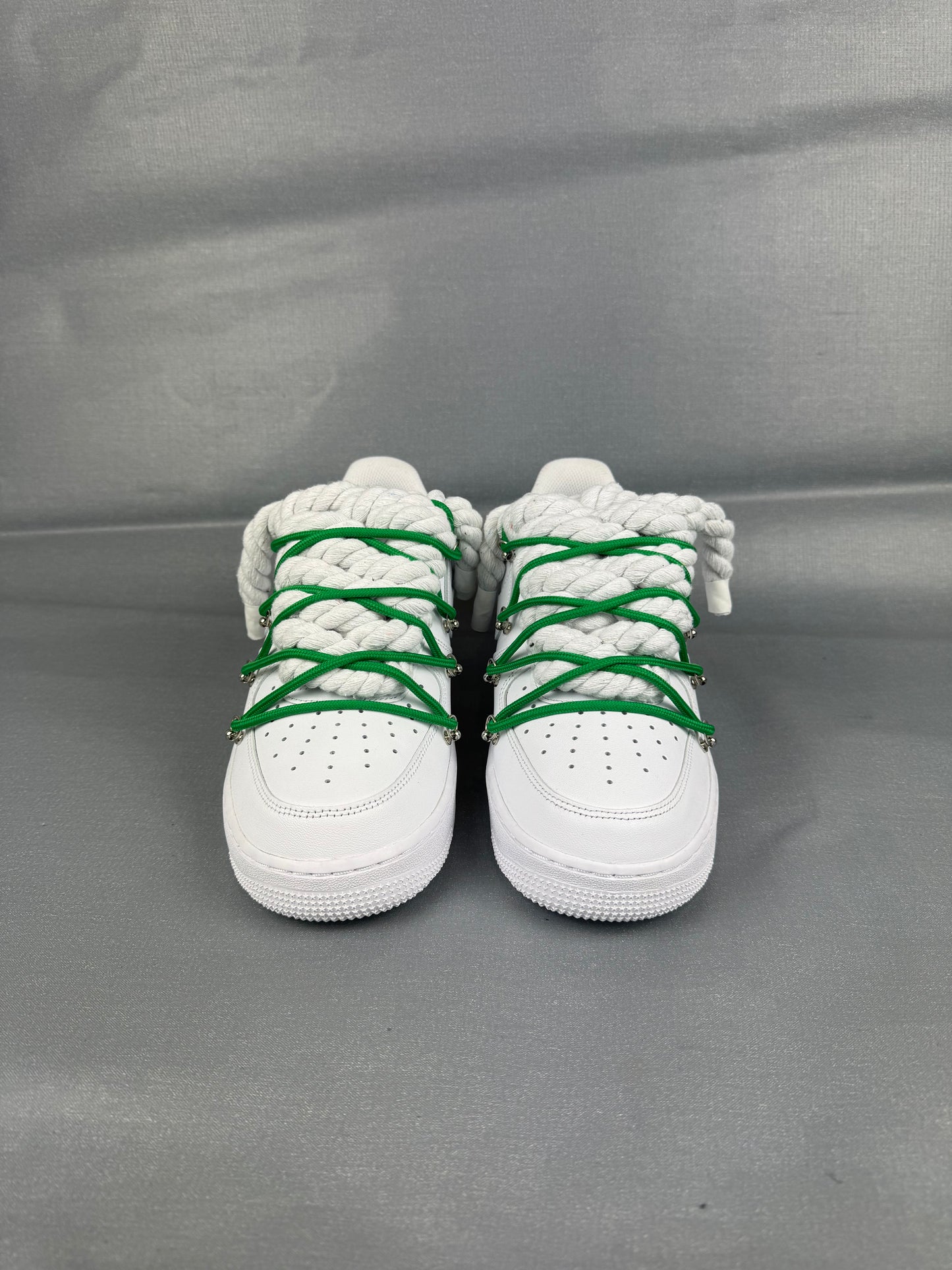 AF1 White | Spesh Laces Green