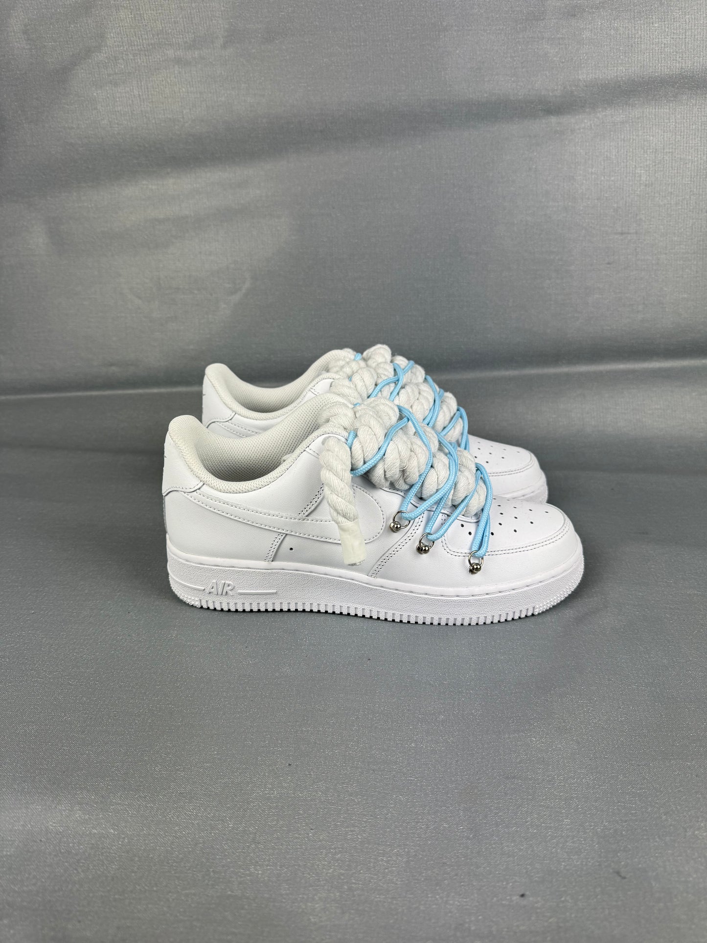 AF1 White | Spesh Laces baby Blue