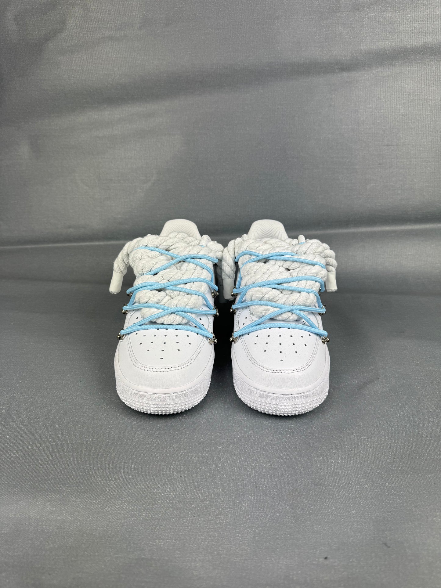 AF1 White | Spesh Laces baby Blue