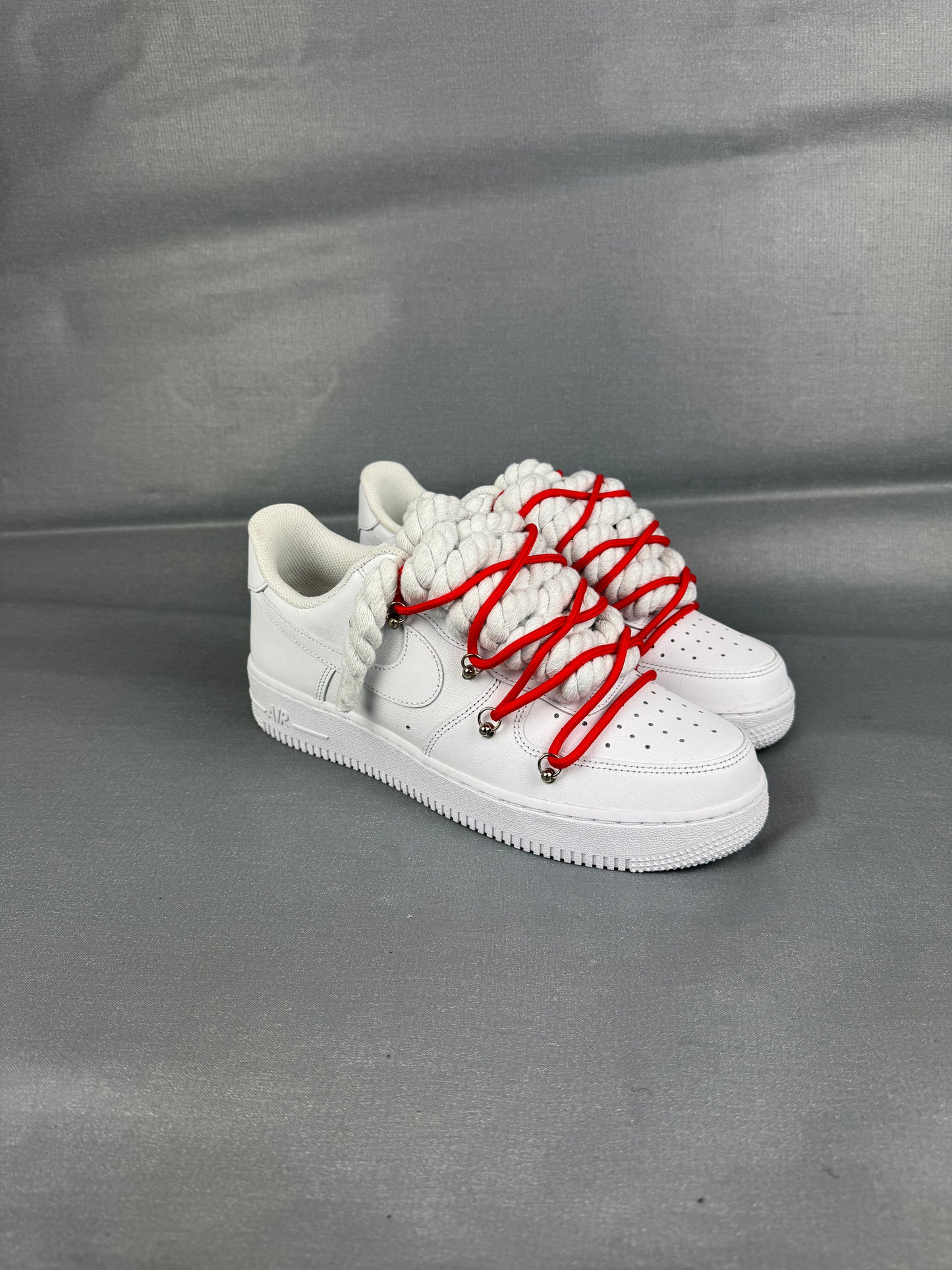 AF1 White | Spesh Laces Red