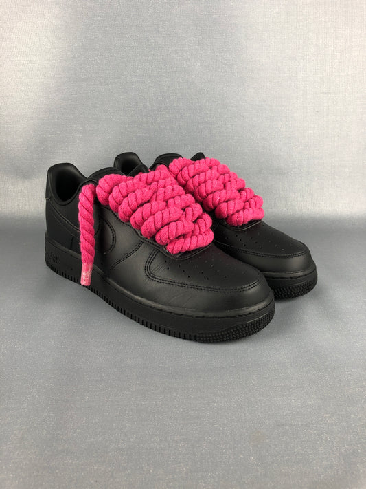 AF1 Black | Rope Forces Pink