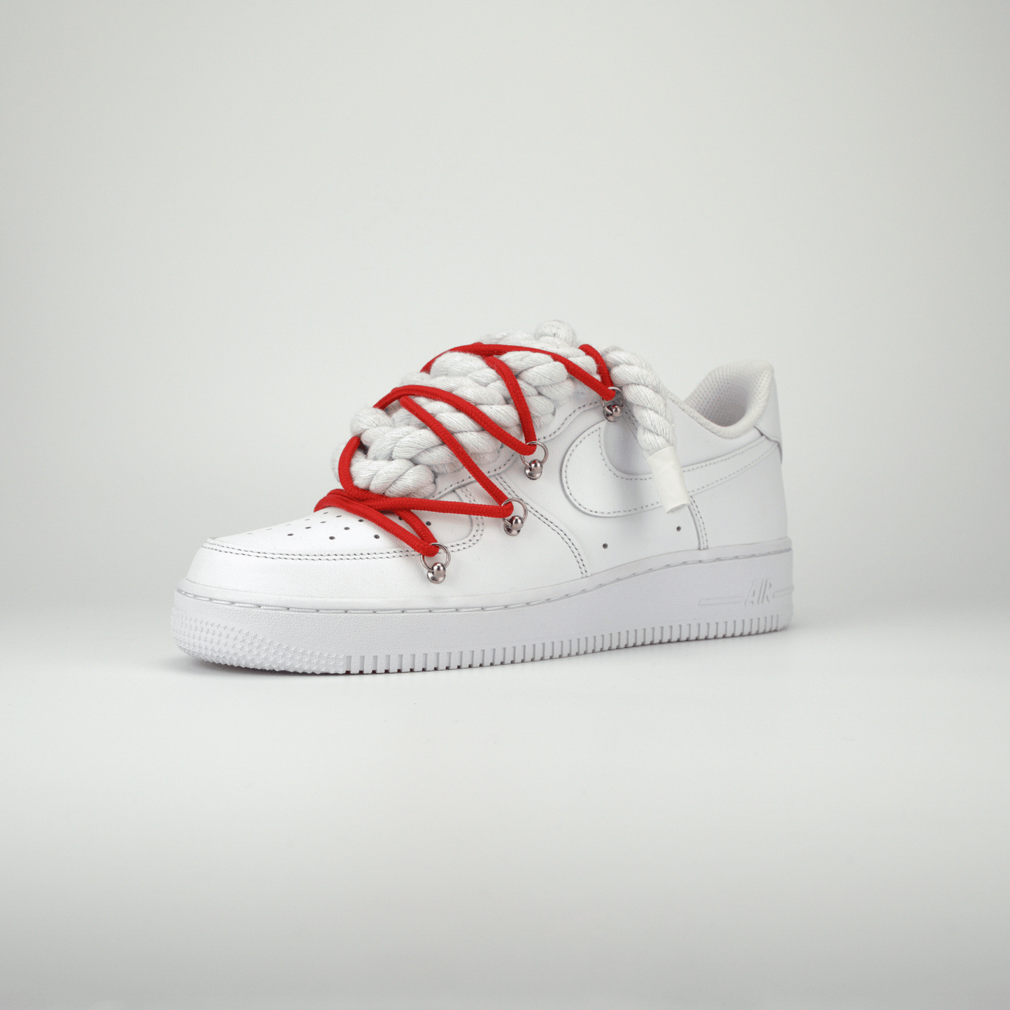 AF1 White | Spesh Laces Red