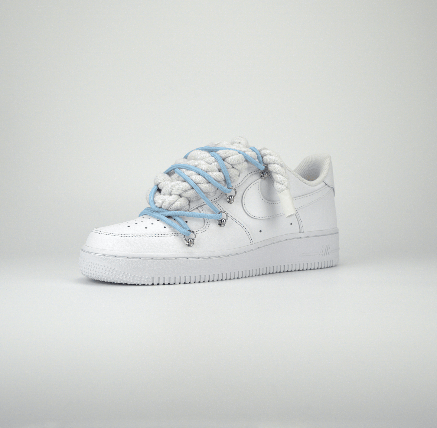 AF1 White | Spesh Laces baby Blue