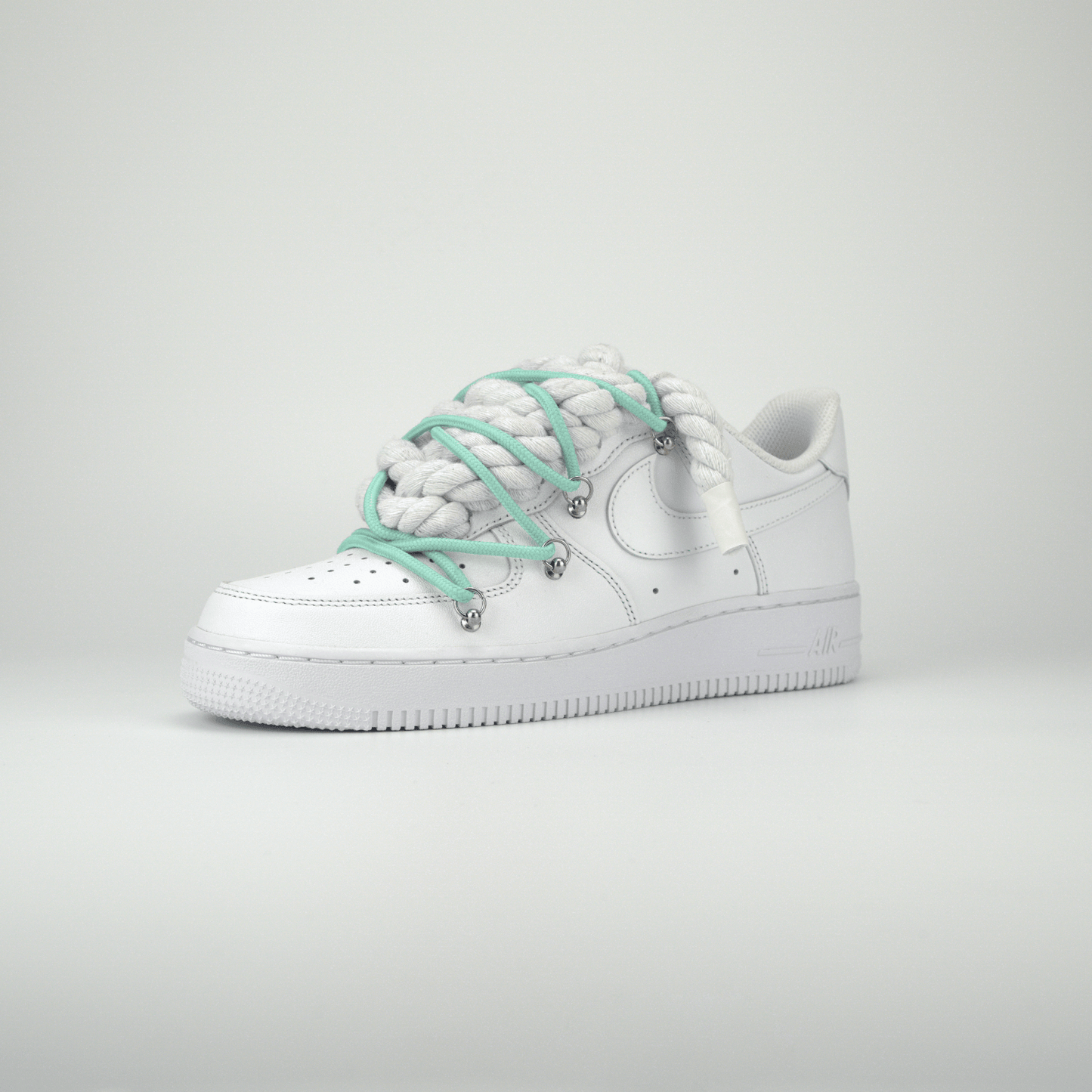 AF1 White | Spesh Laces Türkis